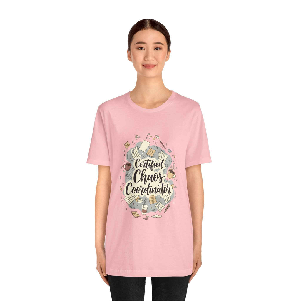 Certified Chaos Coordinator T-Shirt - Funny Mom Teacher Gift | Organized Chaos Tee for Stress-Free Life - Atlas Briefly