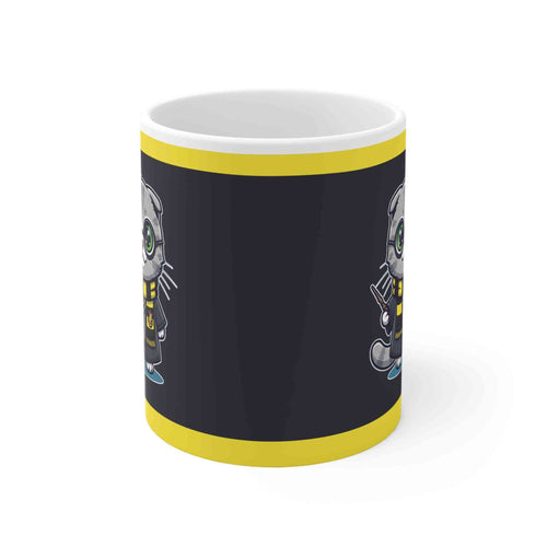 Cat Mug - Harry Potter Hufflepuff Wizard Kitty Gift