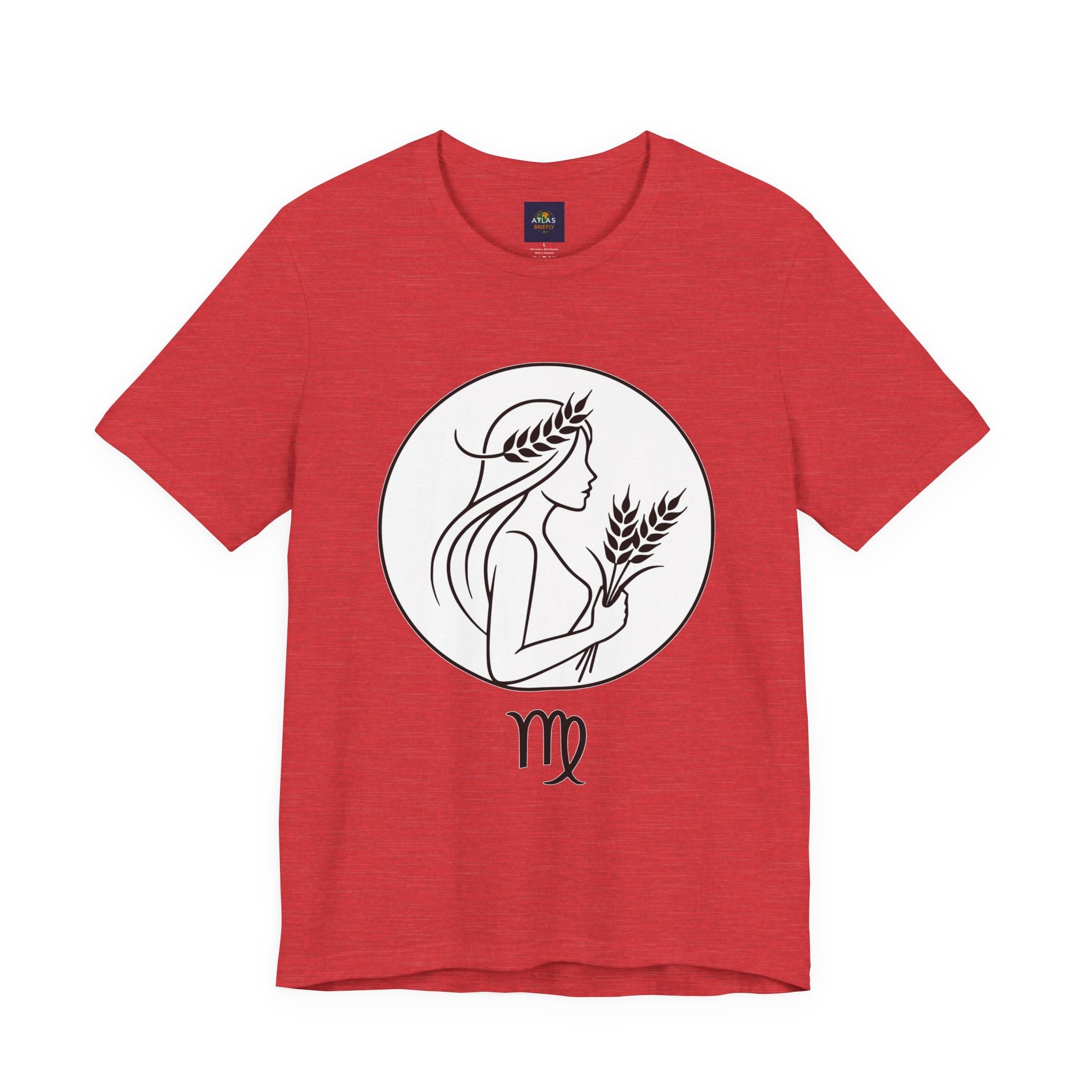 Virgo Zodiac Tee - Minimalist Black and White Unisex T-Shirt