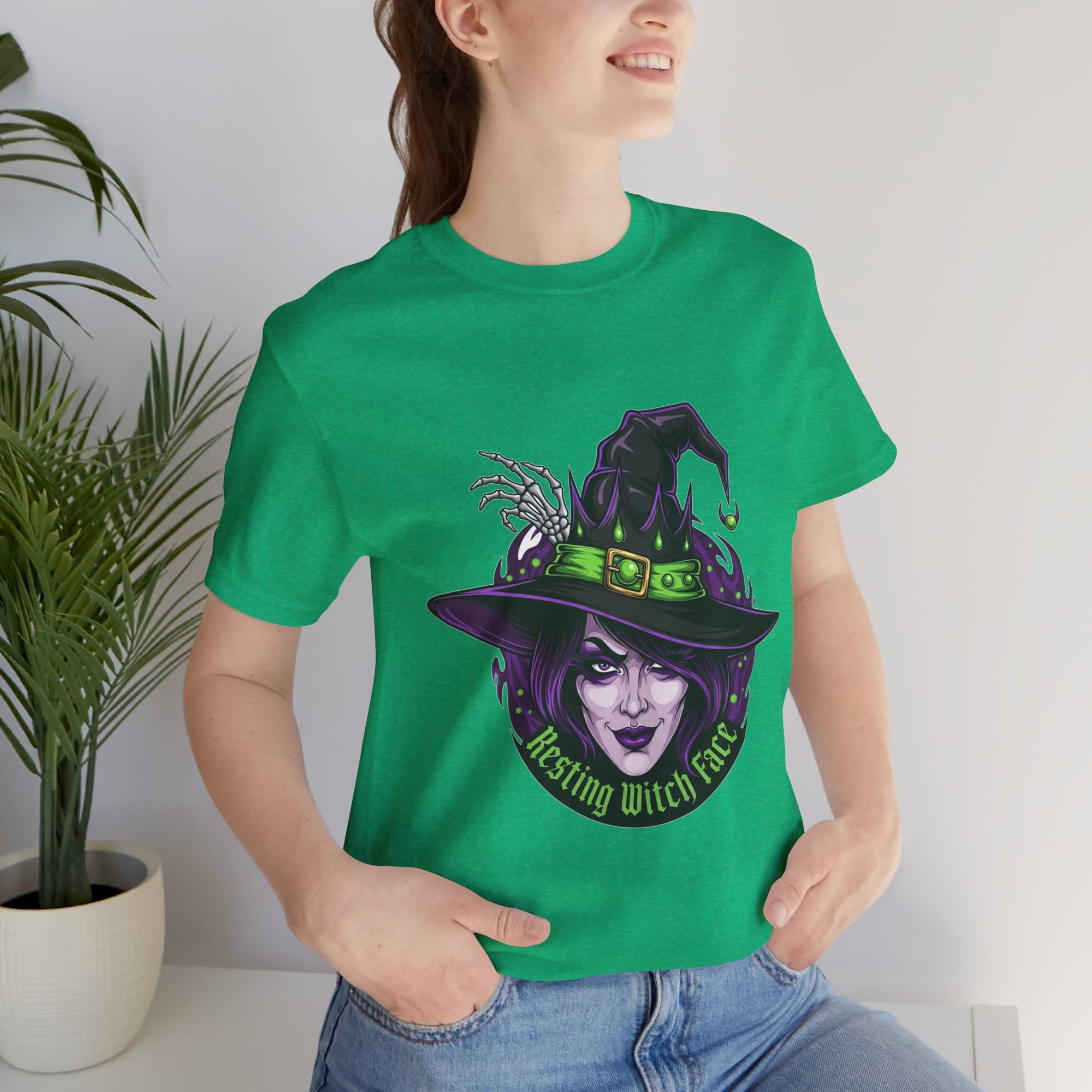 Resting Witch Face Halloween T-Shirt - Funny Witch Tee for Women & Men | Halloween Graphic Shirt - Atlas Briefly