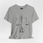 Libra Zodiac Tee - Stylish Unisex Minimalist Black and White Design