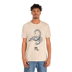 Scorpio Zodiac Tee - Unisex Minimalist Black and White Design