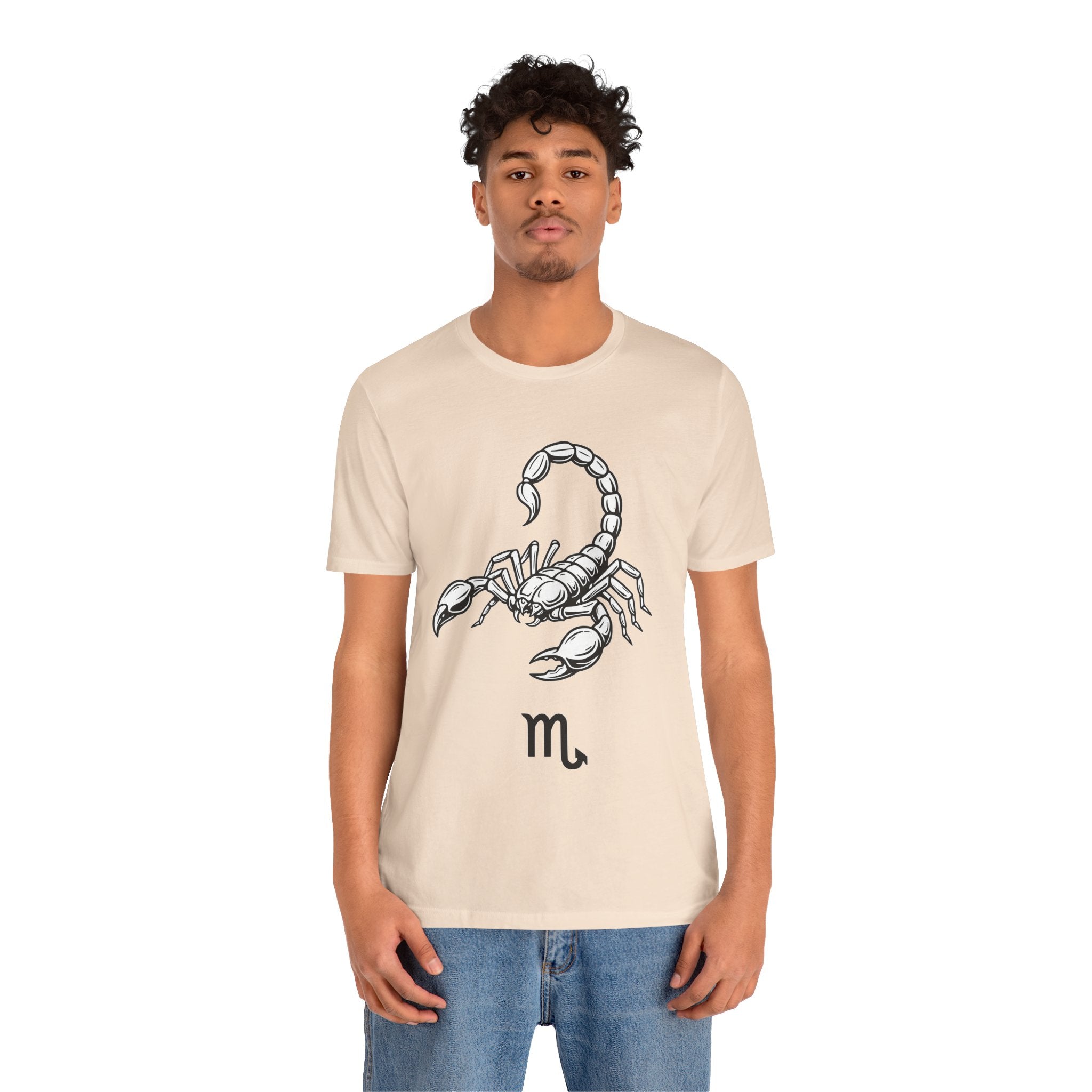 Scorpio Zodiac Tee - Unisex Minimalist Black and White Design
