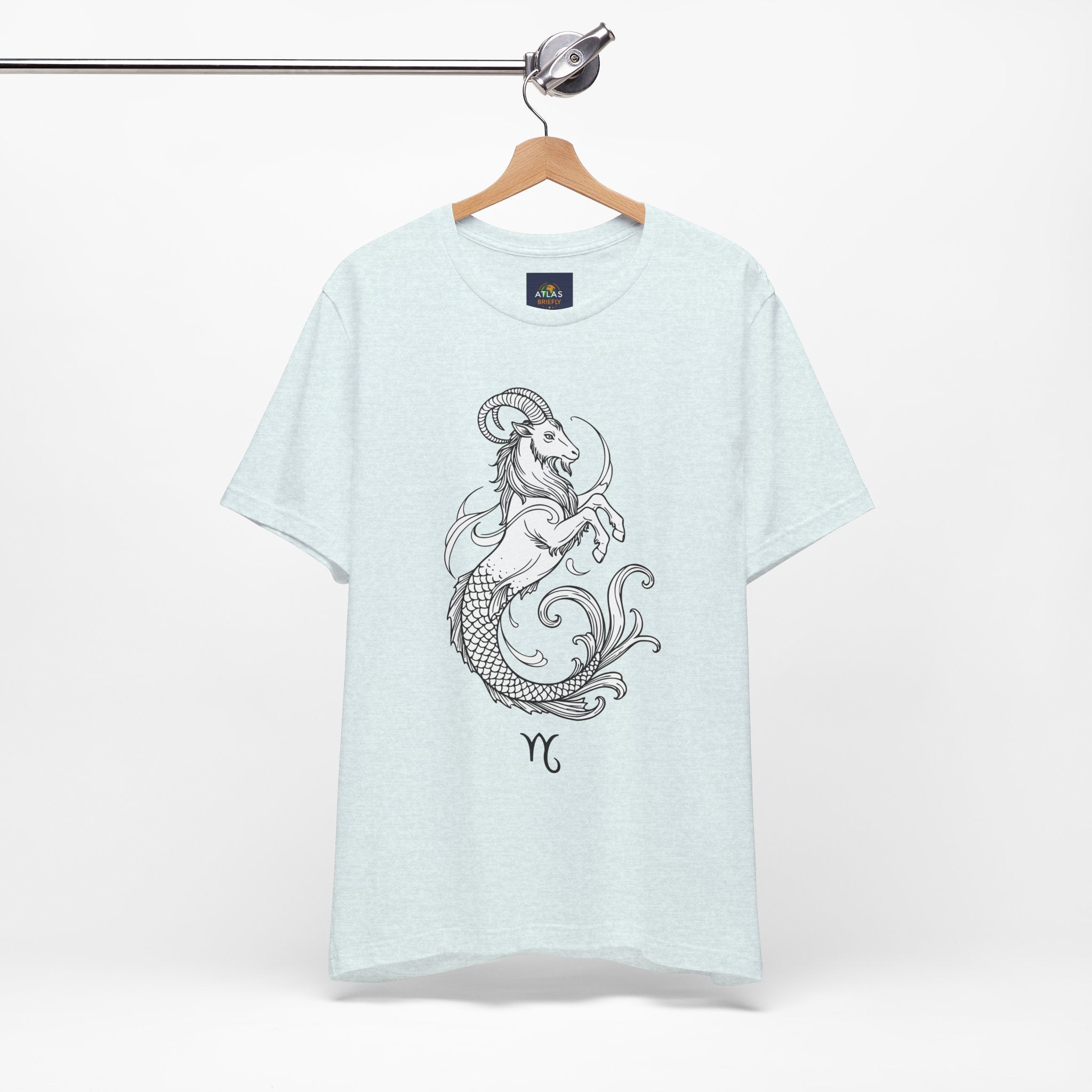 Capricorn Zodiac Tee - Unisex Minimalist Horoscope Shirt in Black and White