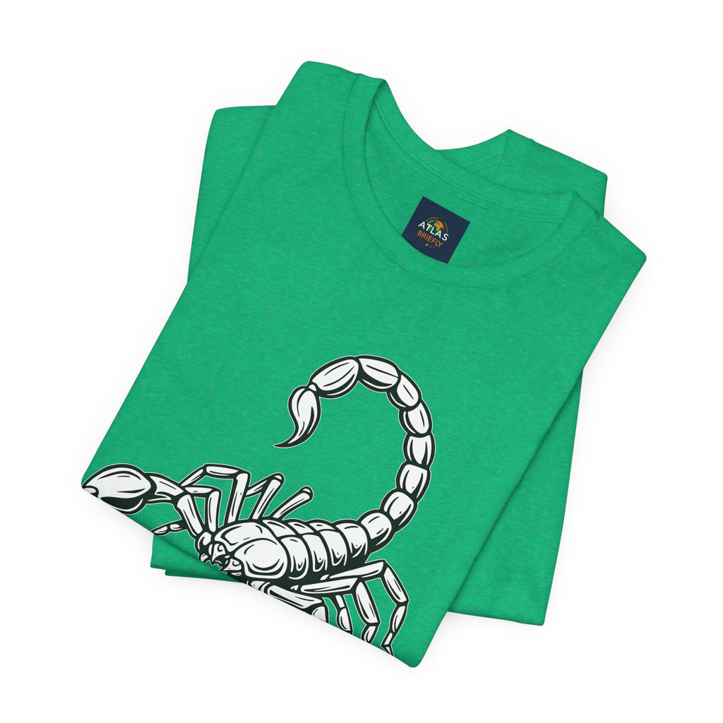 Scorpio Zodiac Tee - Unisex Minimalist Black and White Design