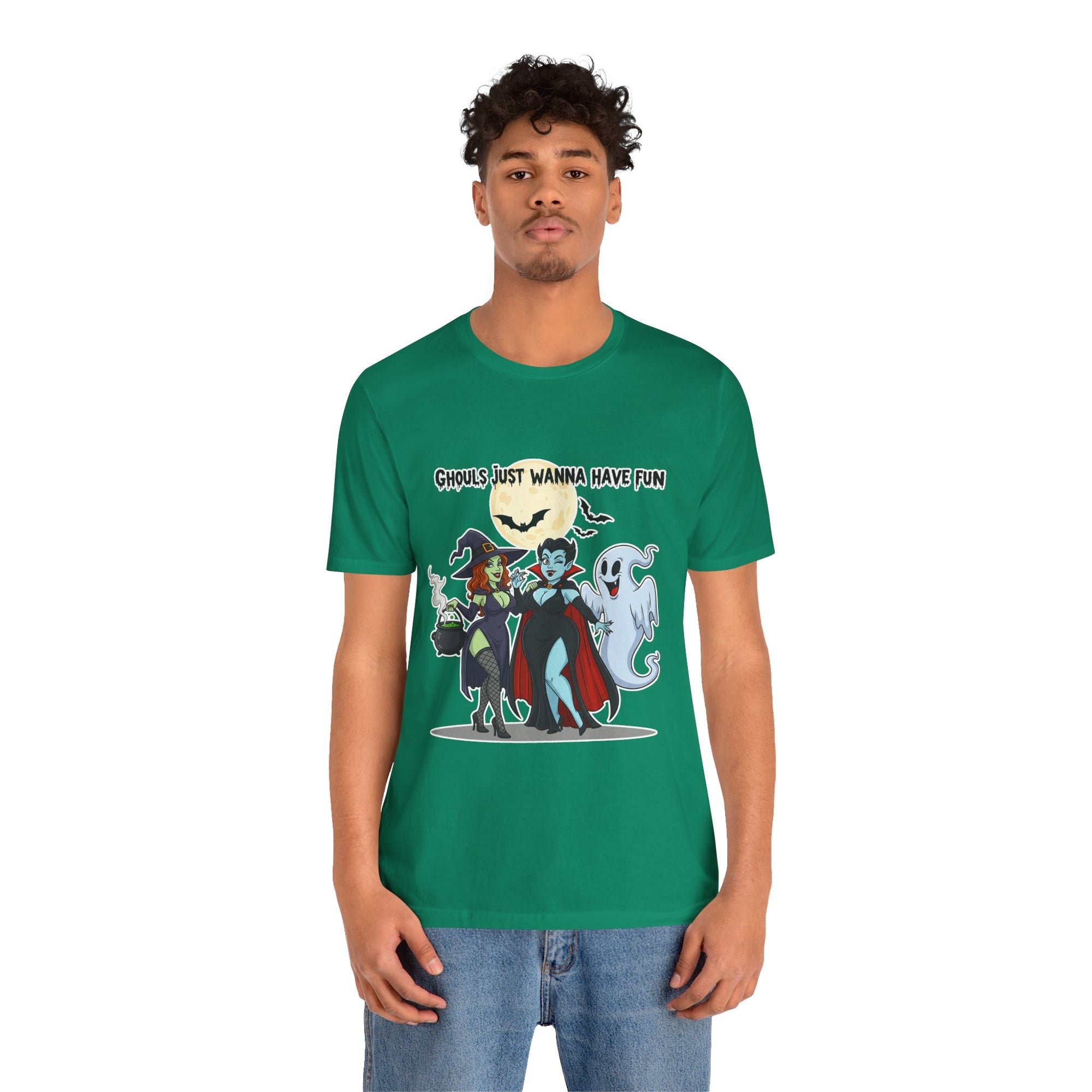 Ghouls Just Wanna Have Fun Halloween T-Shirt - Cute Witch Vampire Ghost Tee | Halloween Character Shirt - Atlas Briefly