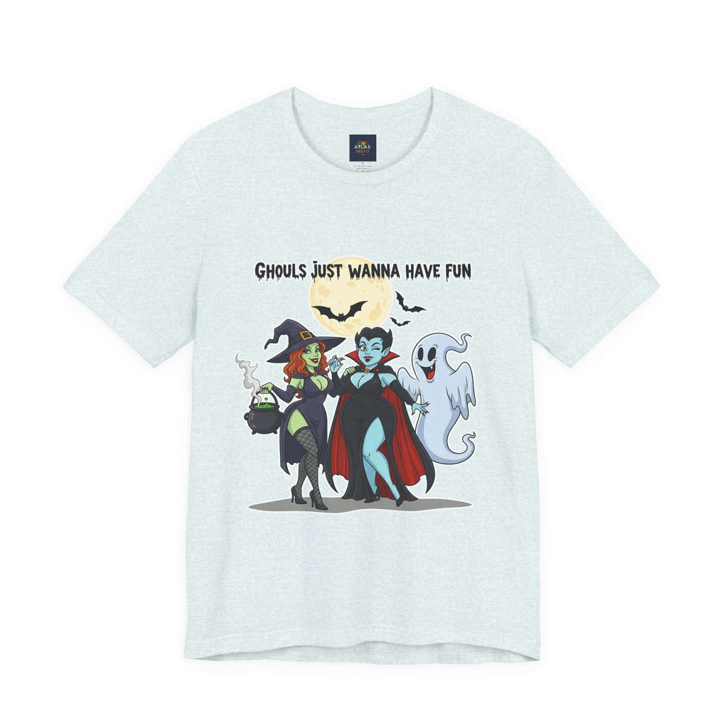 Ghouls Just Wanna Have Fun Halloween T-Shirt - Cute Witch Vampire Ghost Tee | Halloween Character Shirt - Atlas Briefly