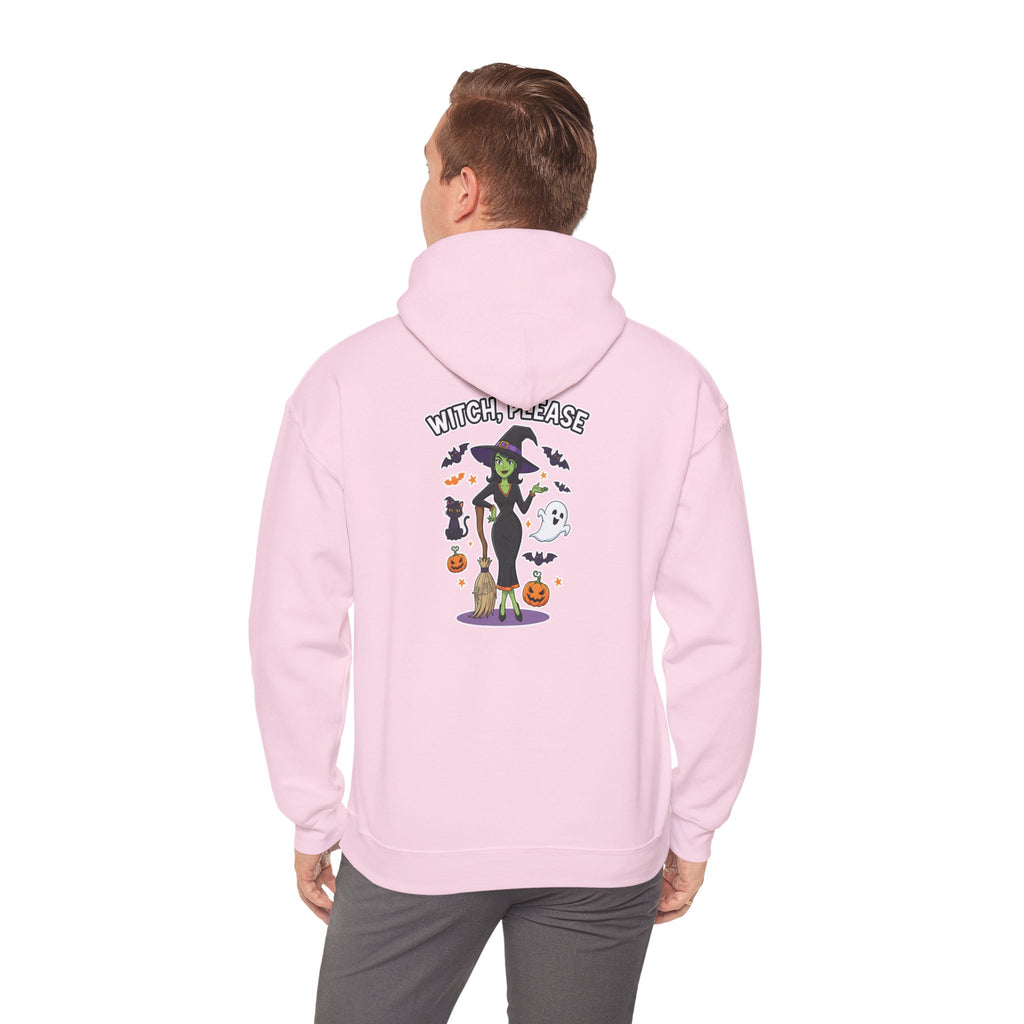 Witch Please Halloween Hoodie - Sassy Witch Sweatshirt with Pumpkin & Ghost Design | Halloween Apparel - Atlas Briefly