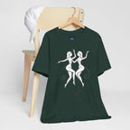 Gemini Zodiac Tee - Minimalistic Black and White Unisex Design