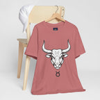 Taurus Zodiac T-Shirt - Minimalist Black and White Unisex T-Shirt