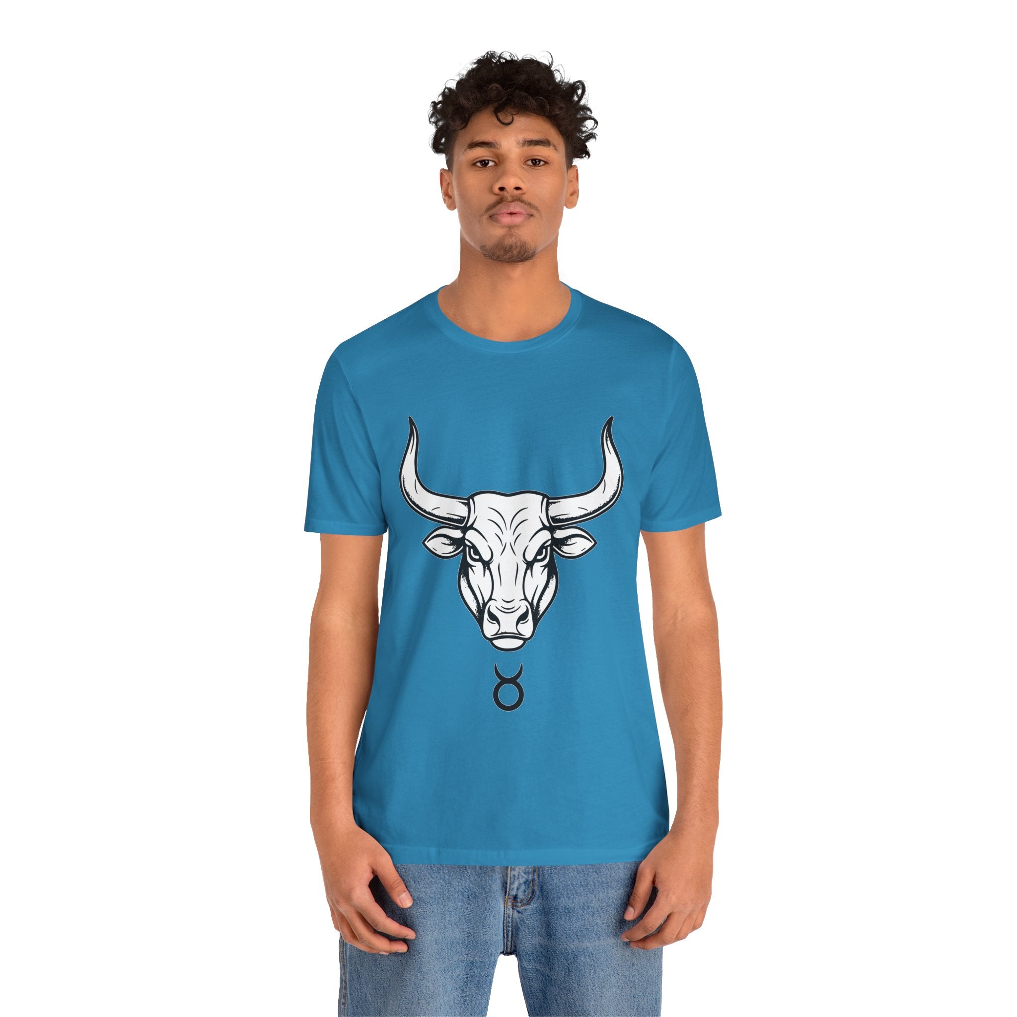 Taurus Zodiac T-Shirt - Minimalist Black and White Unisex T-Shirt