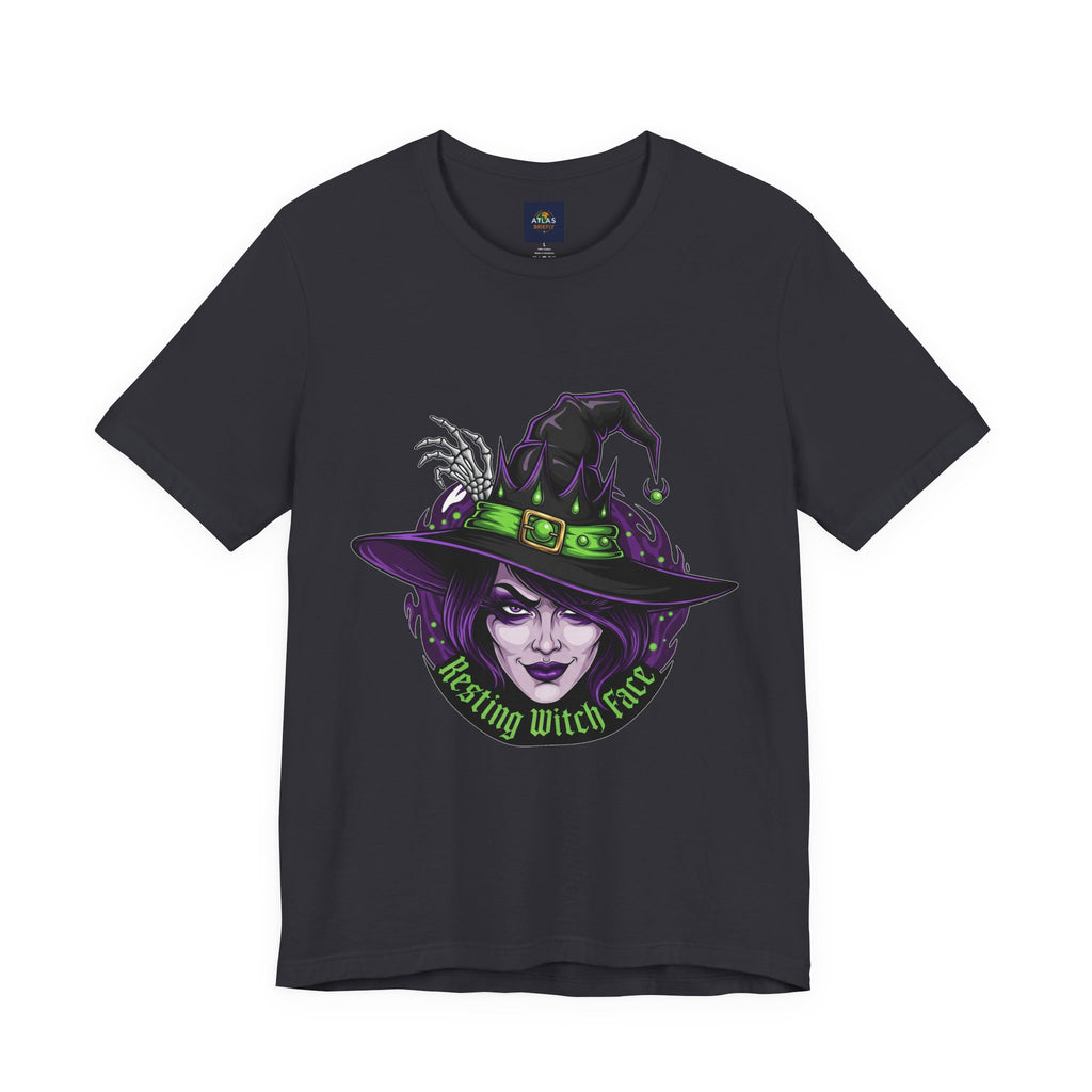 Resting Witch Face Halloween T-Shirt - Funny Witch Tee for Women & Men | Halloween Graphic Shirt - Atlas Briefly