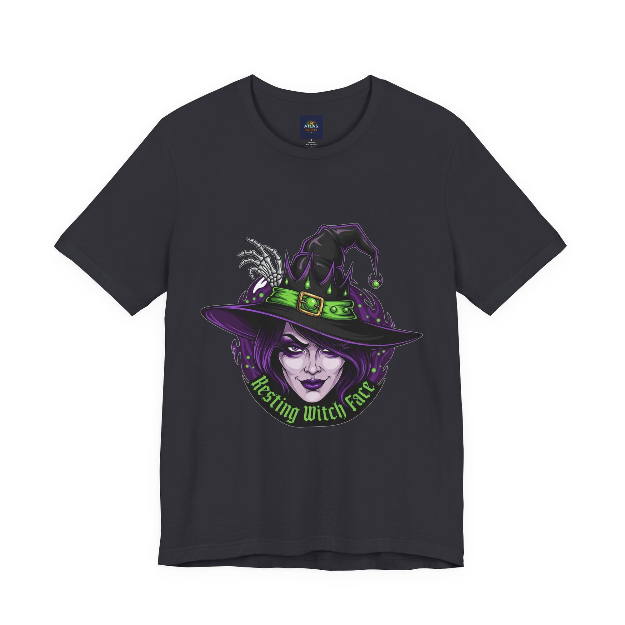 Resting Witch Face Halloween T-Shirt - Funny Witch Tee for Women & Men | Halloween Graphic Shirt - Atlas Briefly