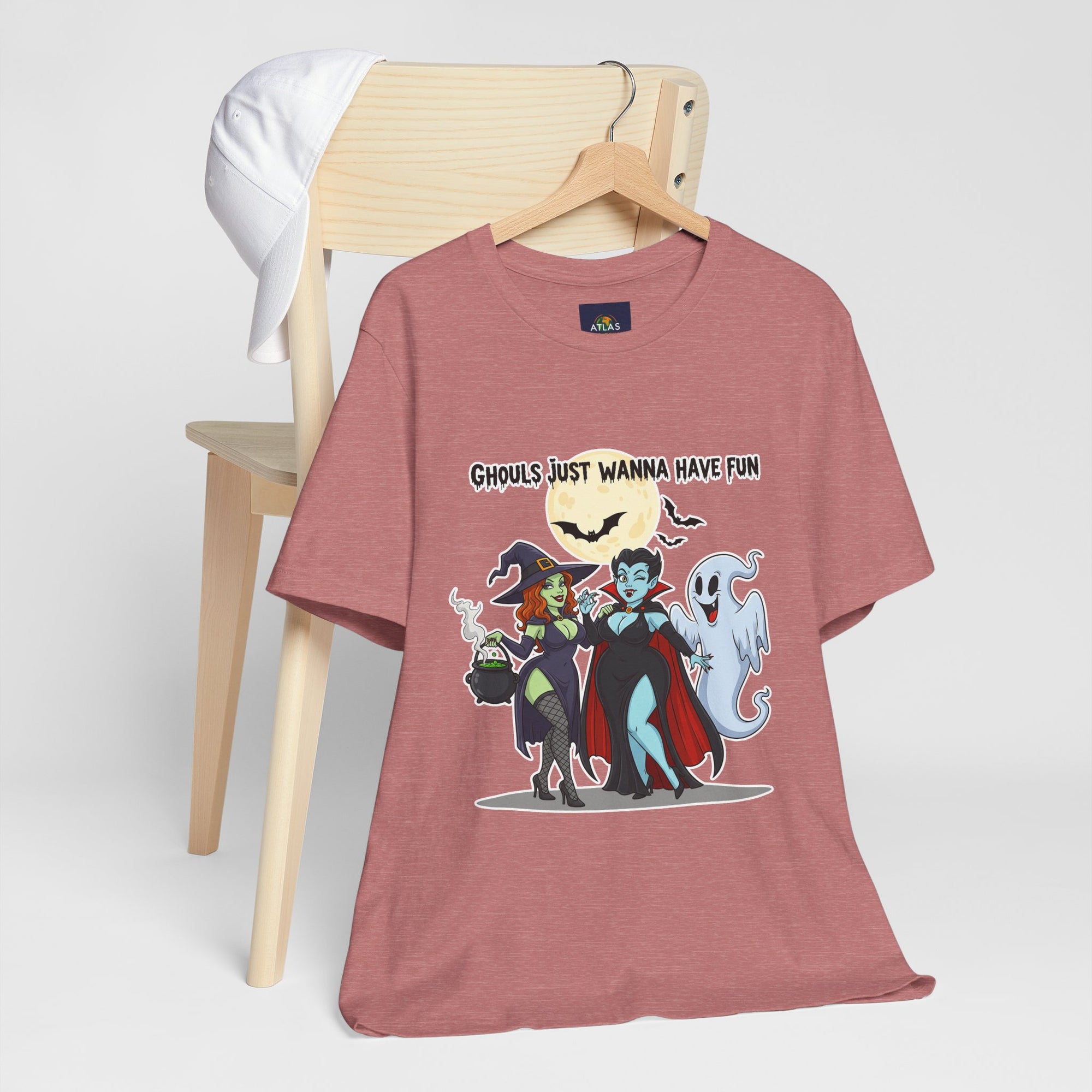 Ghouls Just Wanna Have Fun Halloween T-Shirt - Cute Witch Vampire Ghost Tee | Halloween Character Shirt - Atlas Briefly