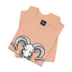 Aries Horoscope Tee - Unisex Black and White Minimal Design