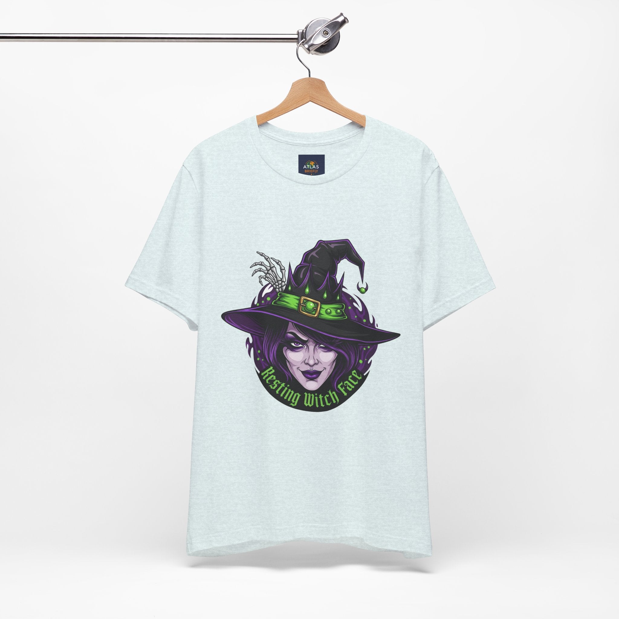 Resting Witch Face Halloween T-Shirt - Funny Witch Tee for Women & Men | Halloween Graphic Shirt - Atlas Briefly