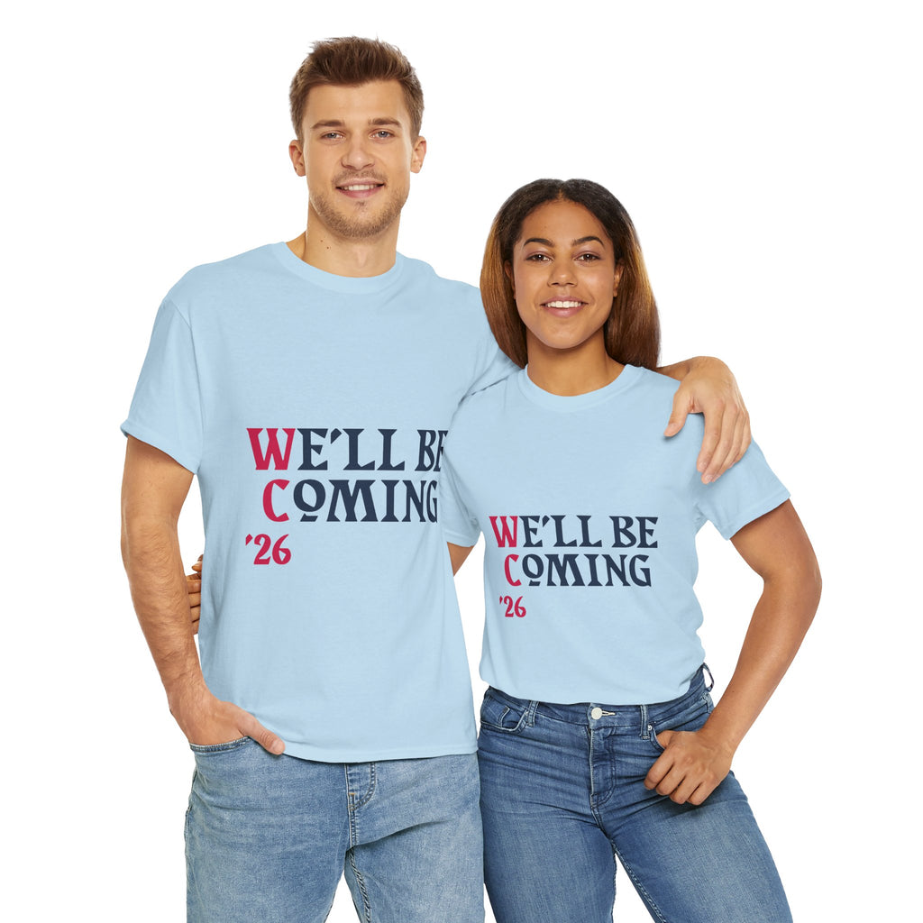 "We'll Be Coming '26" Scotland World Cup T-Shirt | Premium Tartan Army Fan Gear