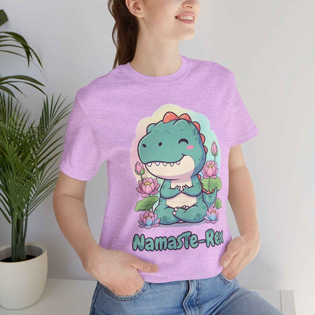 NamasTe-Rex T-Shirt - Yoga Dinosaur Tee - Atlas Briefly