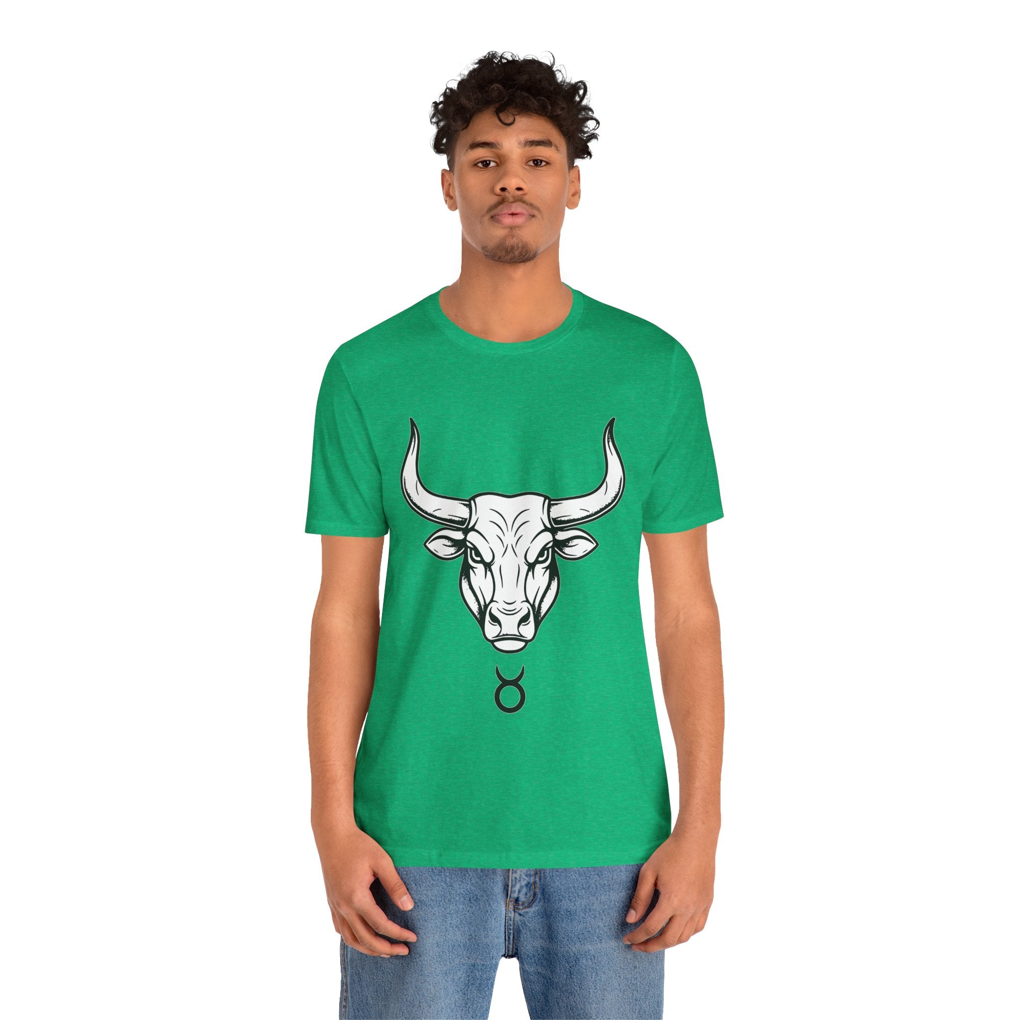 Taurus Zodiac T-Shirt - Minimalist Black and White Unisex T-Shirt