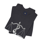 Libra Zodiac Tee - Stylish Unisex Minimalist Black and White Design
