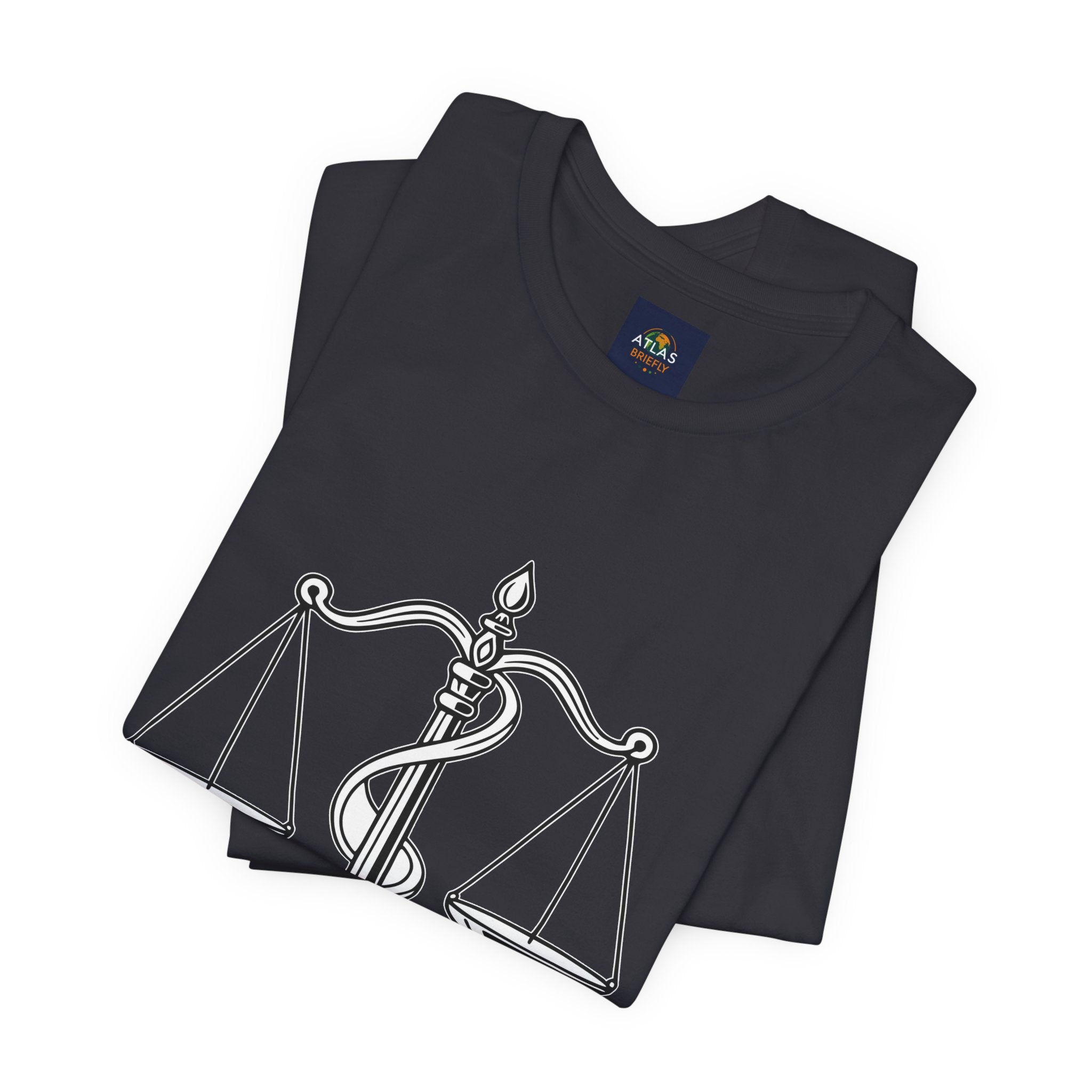 Libra Zodiac Tee - Stylish Unisex Minimalist Black and White Design