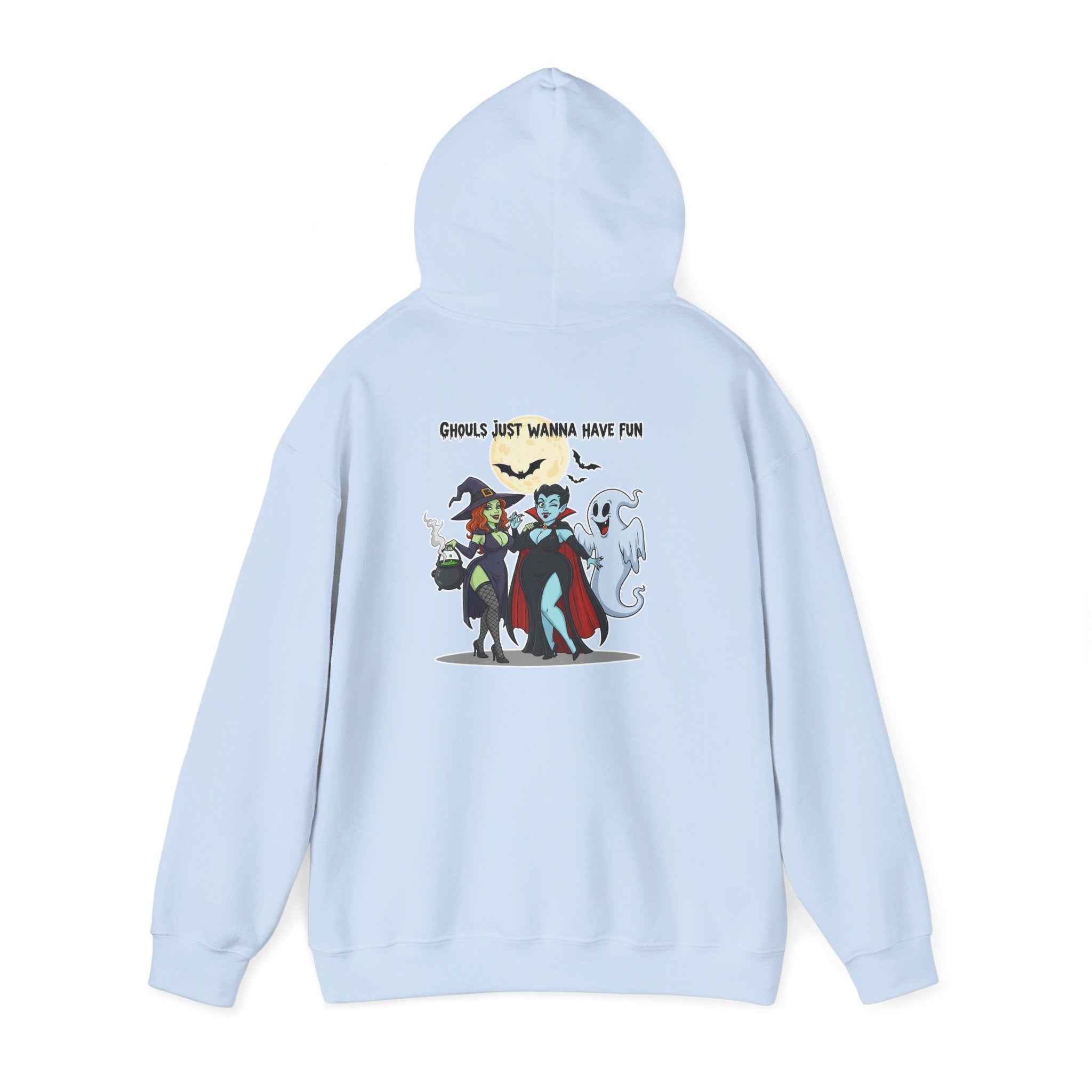 Ghouls Just Wanna Have Fun Hoodie - Spooky Witch Vampire Ghost Sweatshirt for Halloween - Atlas Briefly
