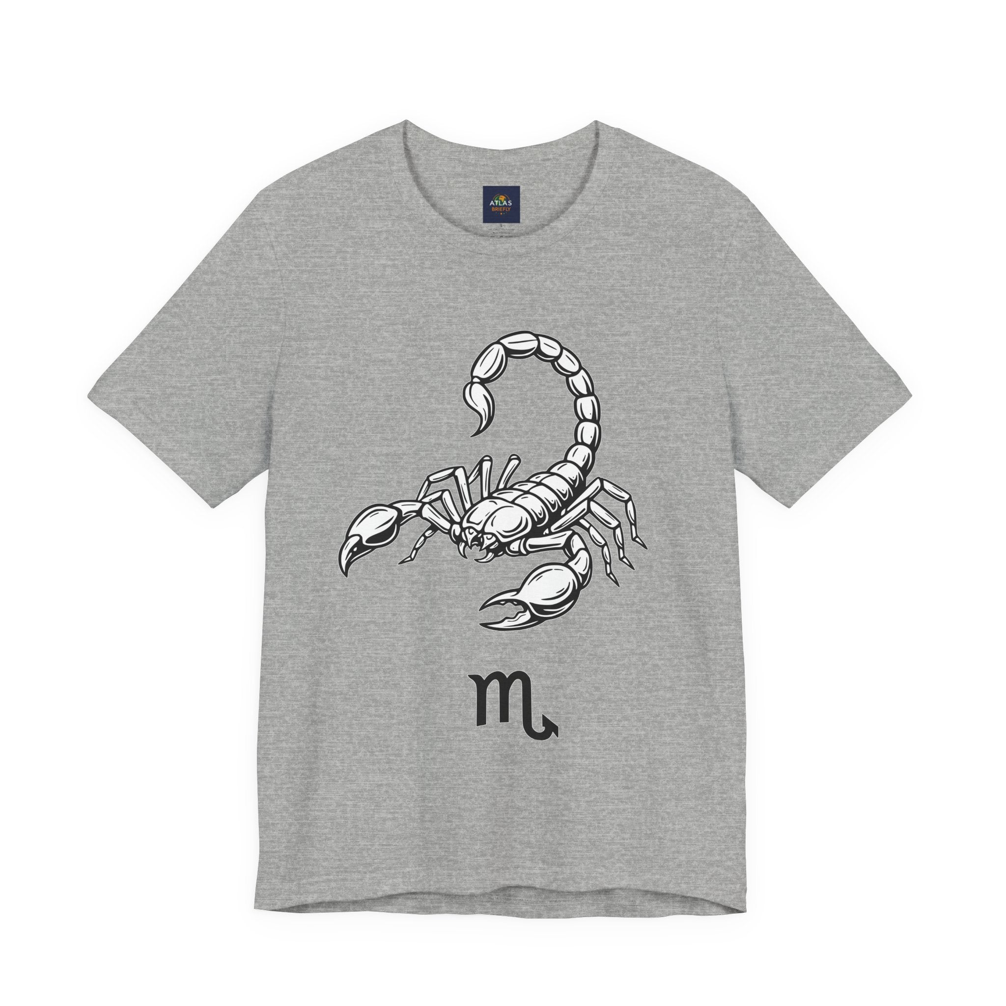 Scorpio Zodiac Tee - Unisex Minimalist Black and White Design