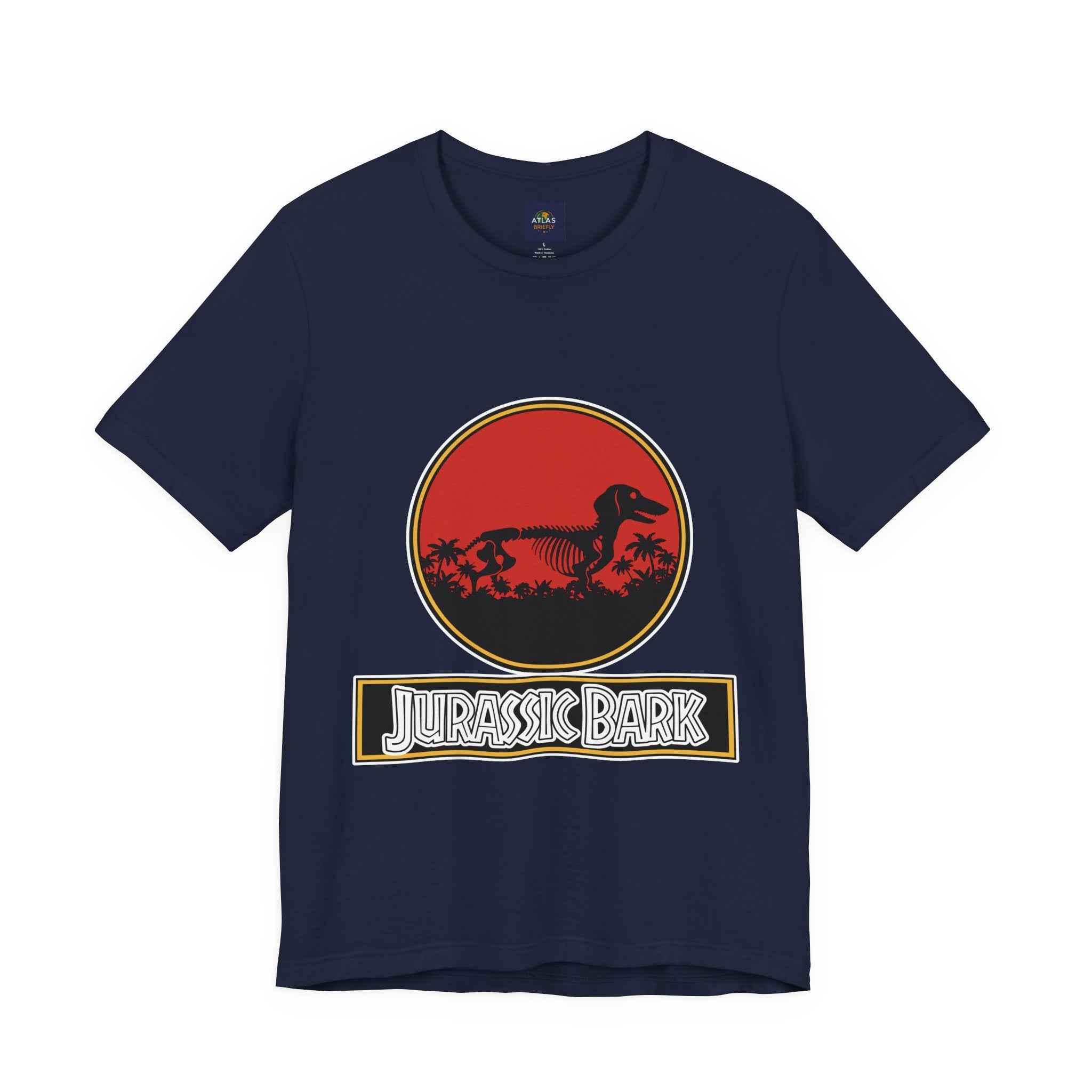 Dachshund Jurassic Bark T-Shirt - Perfect Wiener Dog Gift for Pet Lovers - Atlas Briefly