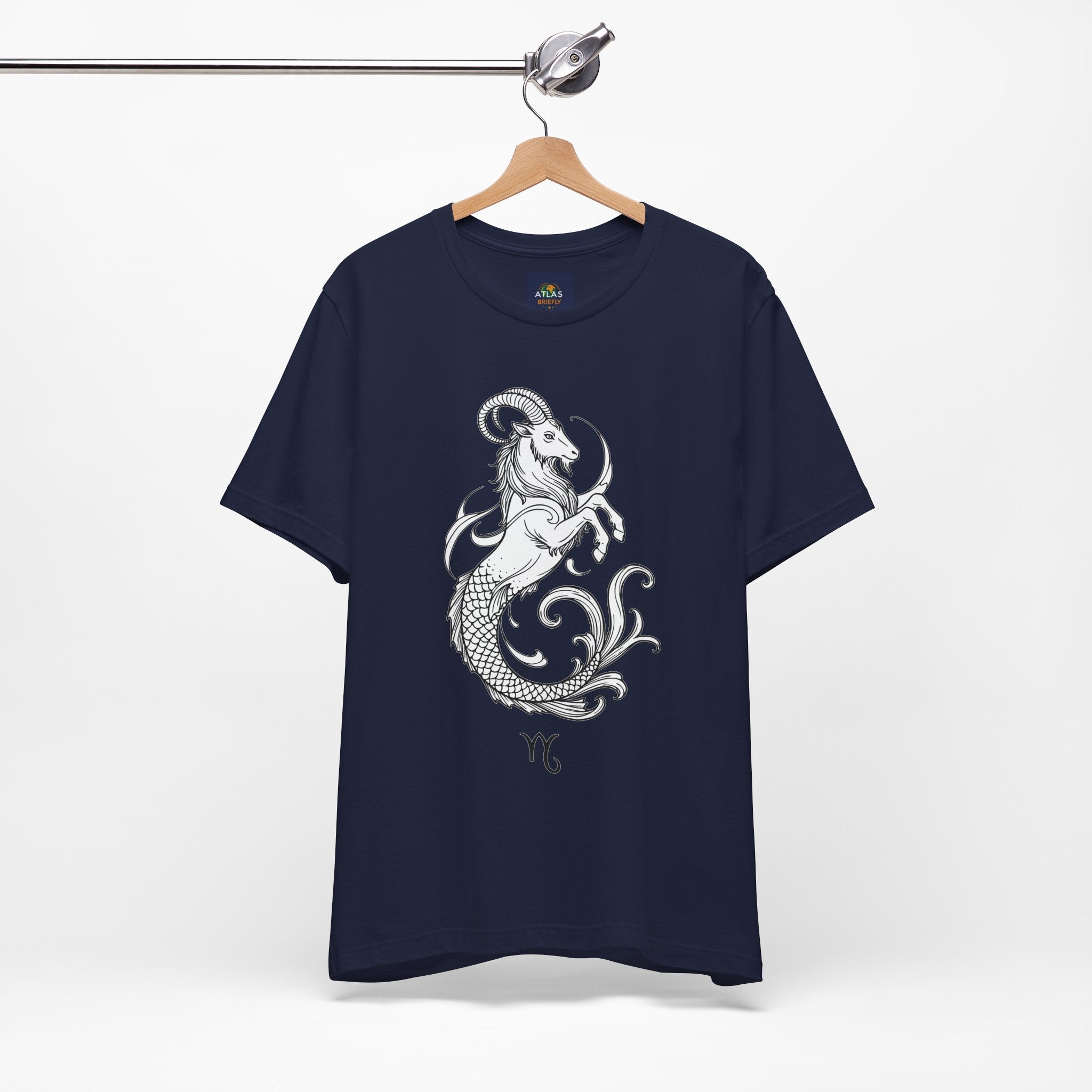 Capricorn Zodiac Tee - Unisex Minimalist Horoscope Shirt in Black and White