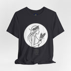 Virgo Zodiac Tee - Minimalist Black and White Unisex T-Shirt