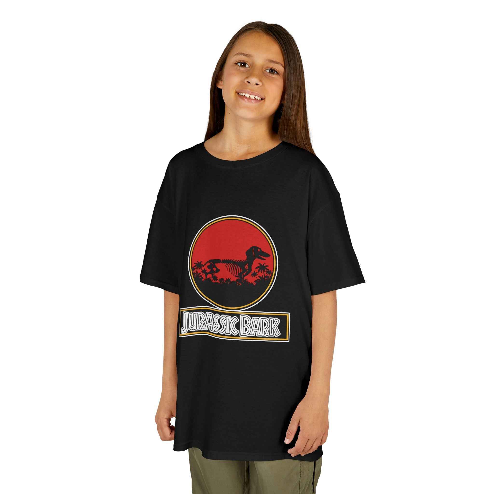 Kids Dachshund T-Shirt - Jurassic Bark Wiener Dog Tee - Atlas Briefly