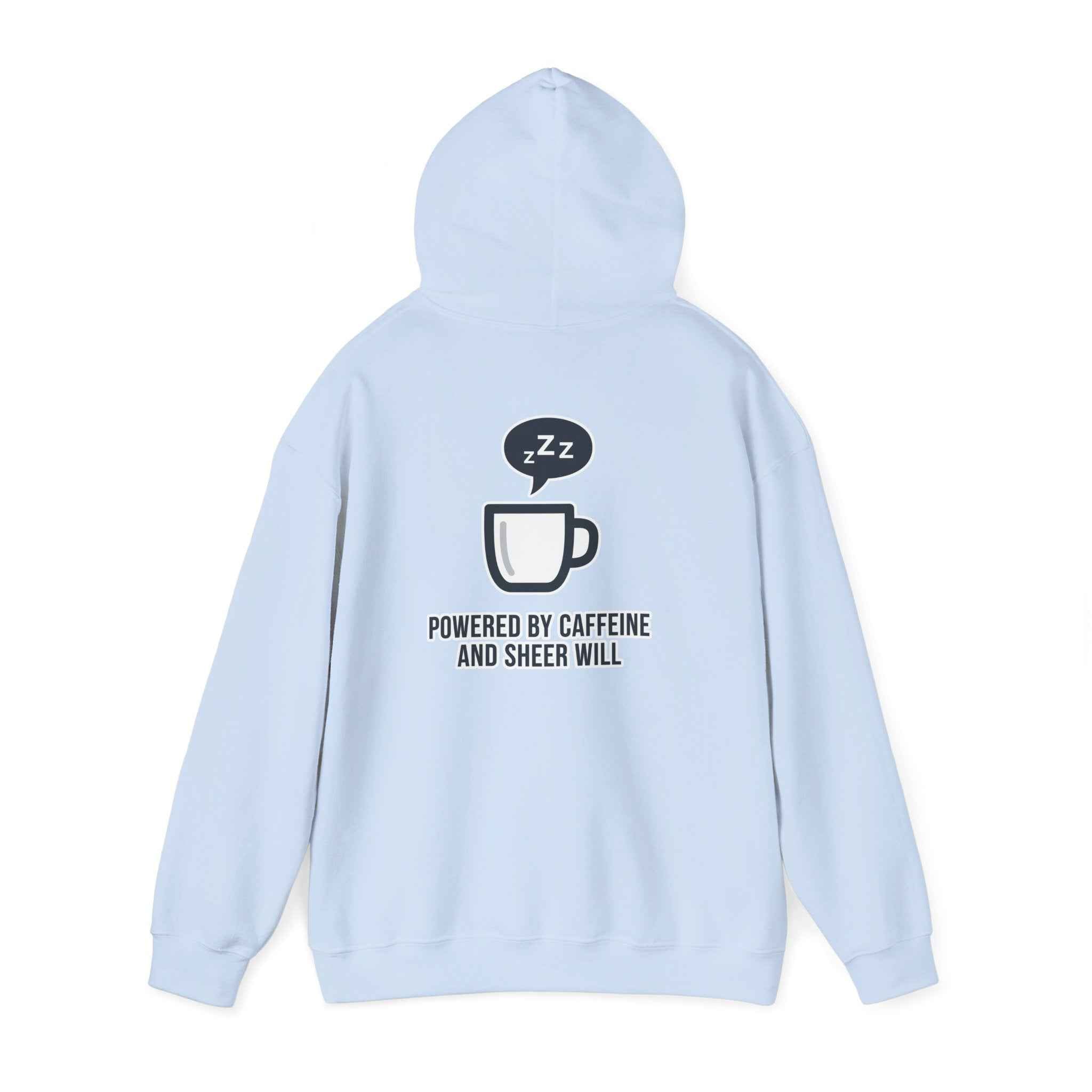 Powered by Caffeine Sweatshirt - Minimalist Coffee Hooded Sweatshirt - Atlas Briefly