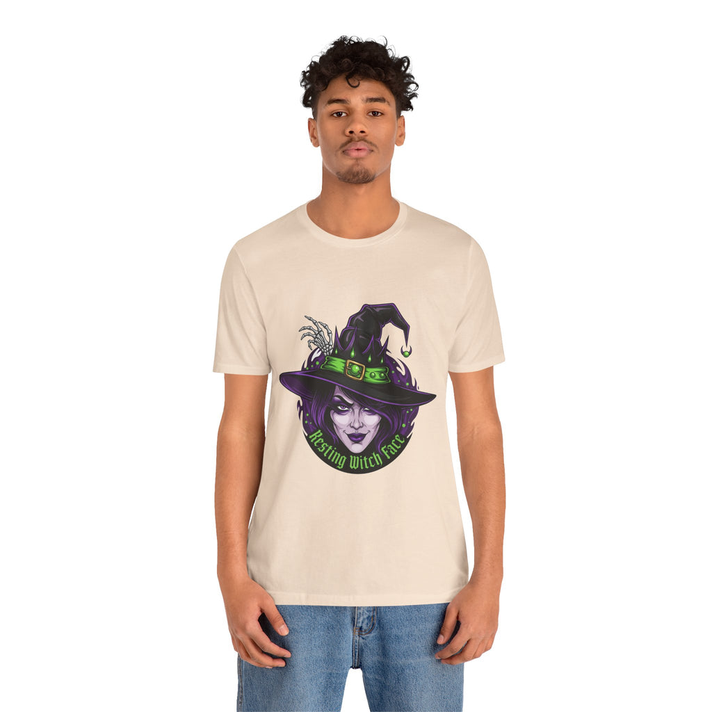 Resting Witch Face Halloween T-Shirt - Funny Witch Tee for Women & Men | Halloween Graphic Shirt - Atlas Briefly