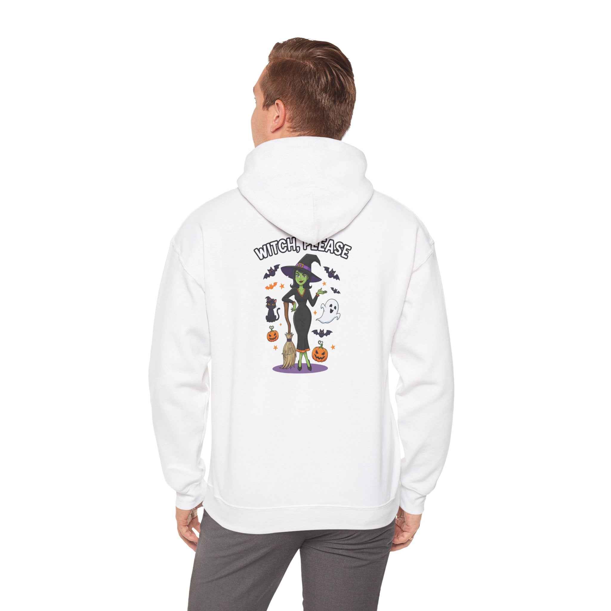 Witch Please Halloween Hoodie - Sassy Witch Sweatshirt for Spooky Season - Atlas Briefly