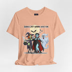 Ghouls Just Wanna Have Fun Halloween T-Shirt - Cute Witch Vampire Ghost Tee | Halloween Character Shirt - Atlas Briefly