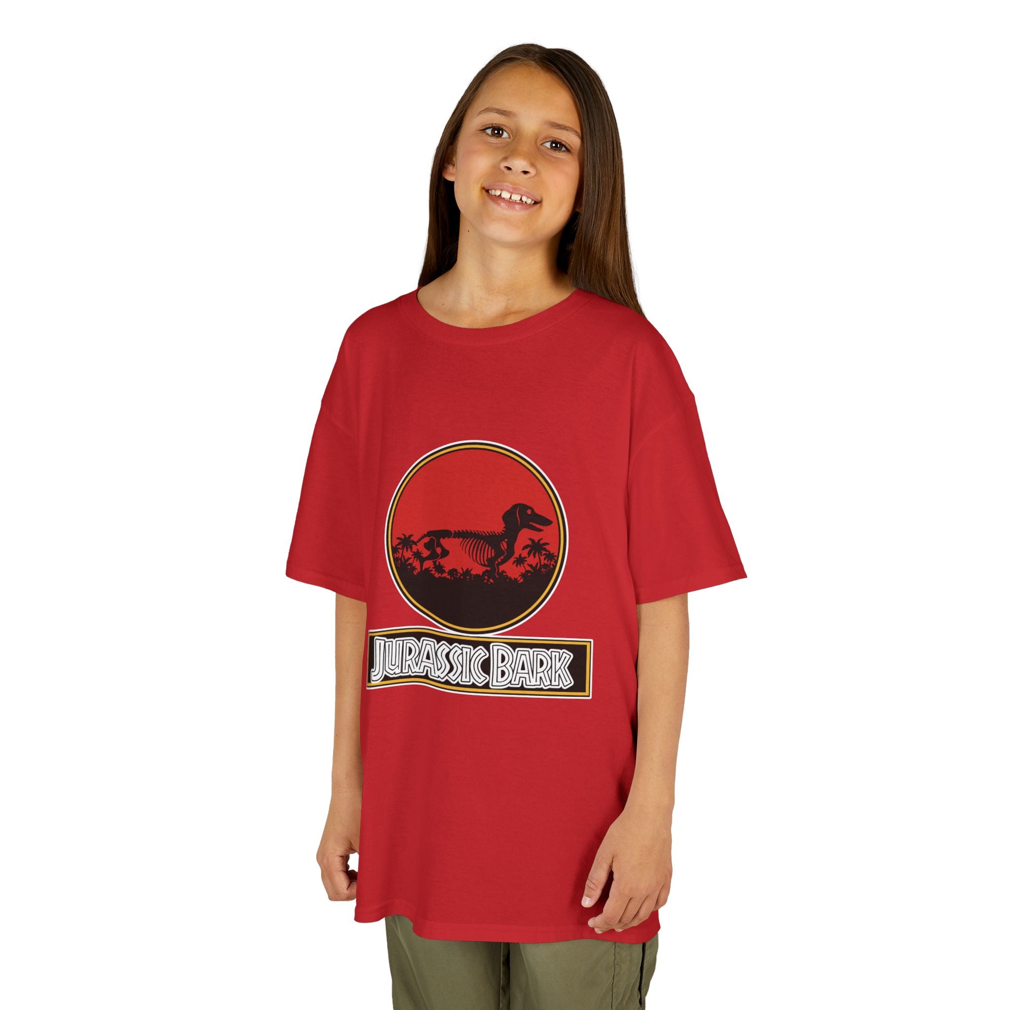 Kids Dachshund T-Shirt - Jurassic Bark Wiener Dog Tee