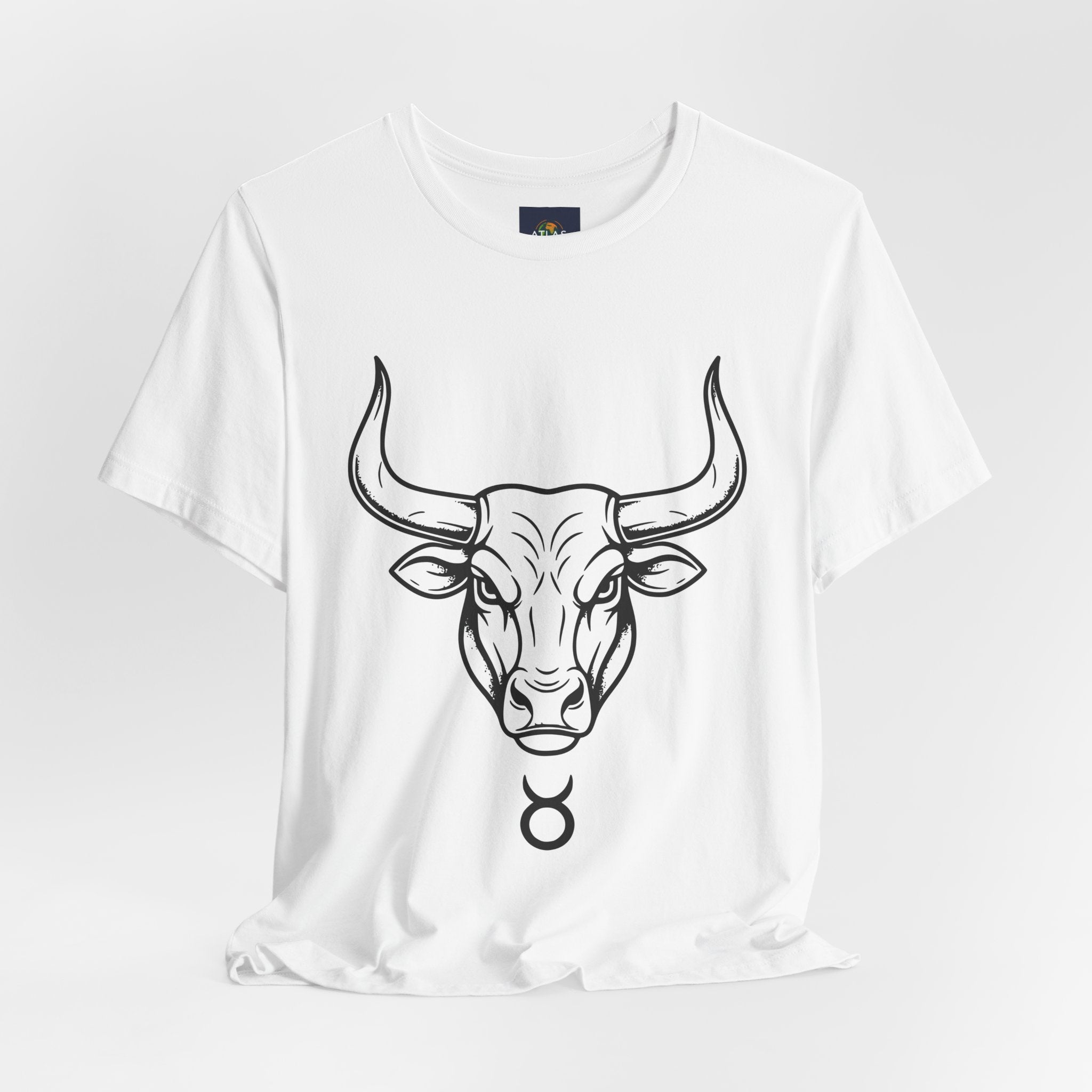 Taurus Zodiac T-Shirt - Minimalist Black and White Unisex T-Shirt
