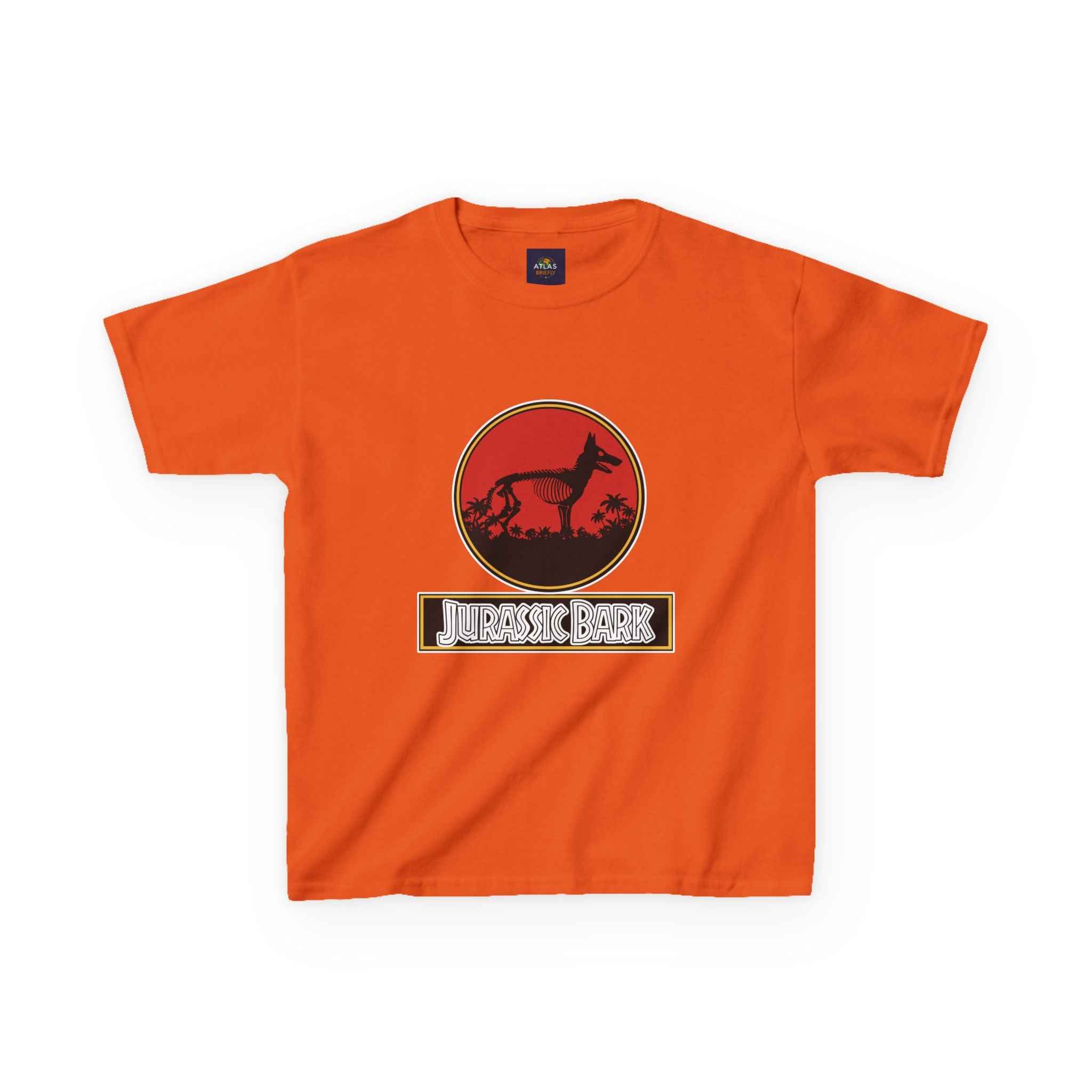 Kids German Shepherd T-Shirt - Fun Jurassic Bark Tee for Kids with Worldwide Shipping - Atlas Briefly