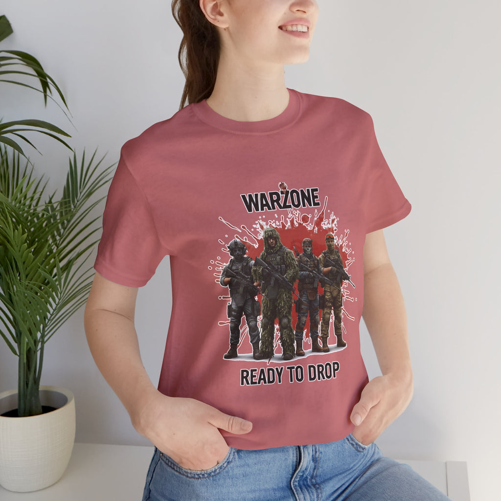 Warzone Drop T-shirt for Squad's Fashion Sense and Diverse K/D Ratio - Atlas Briefly