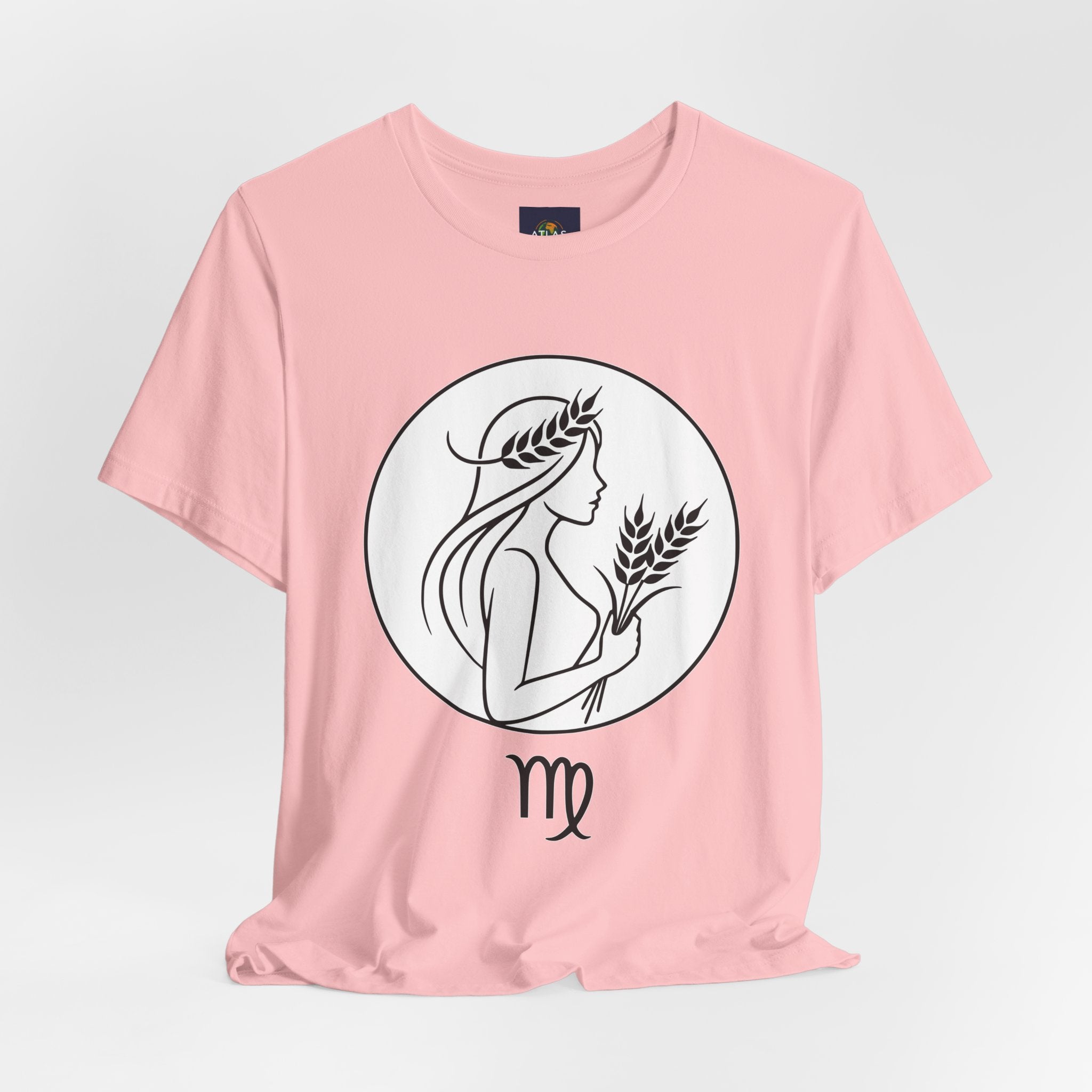 Virgo Zodiac Tee - Minimalist Black and White Unisex T-Shirt