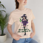 Sexy Witch Halloween T-Shirt - Flirty Witch Costume Tee | Trick or Treat Halloween Shirt - Atlas Briefly
