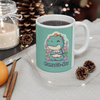 NamasTe-Rex Mug - Funny Yoga Coffee Cup for Dinosaurs | Unique Zen T-Rex Gift