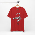 Scorpio Zodiac Tee - Unisex Minimalist Black and White Design