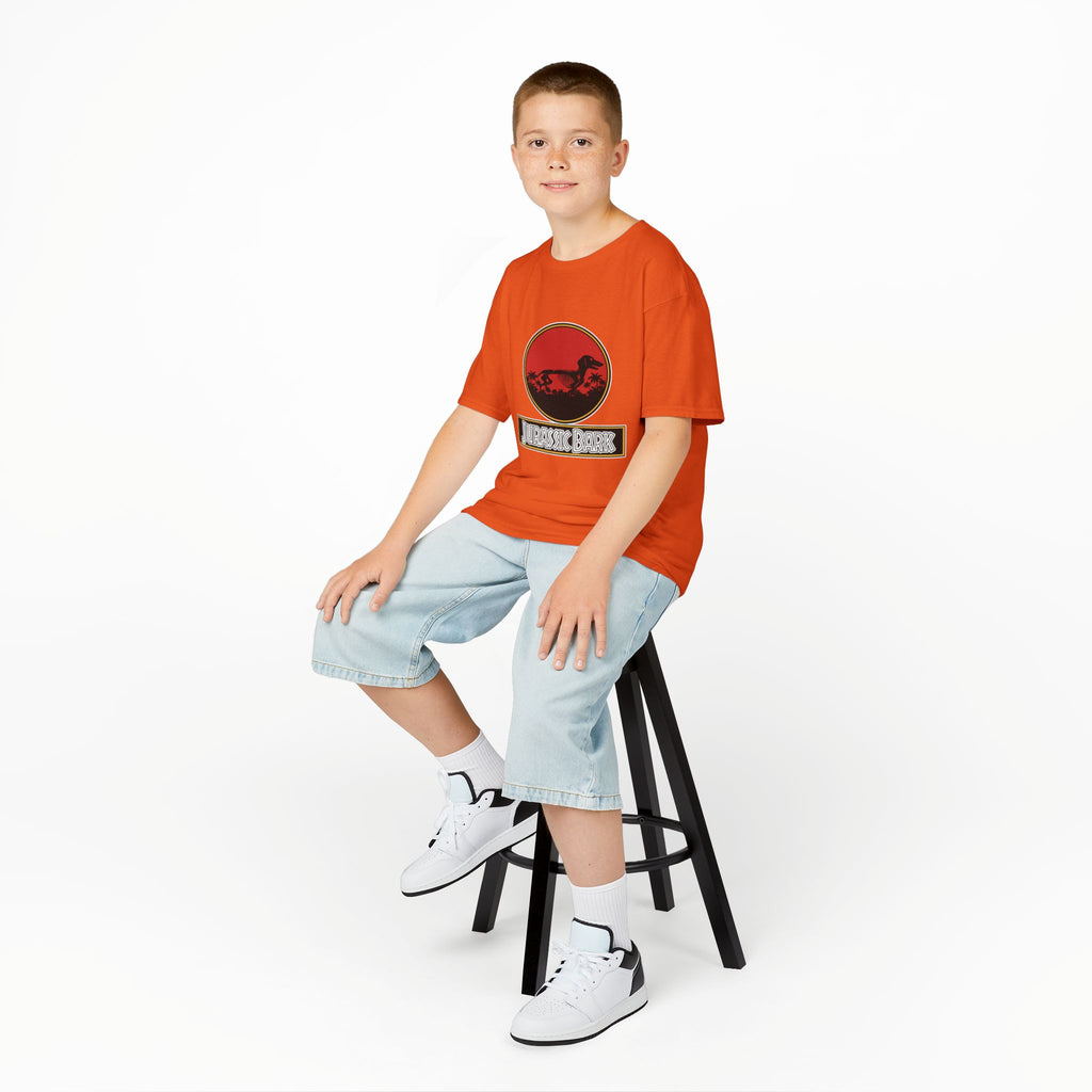 Kids Dachshund T-Shirt - Jurassic Bark Wiener Dog Tee - Atlas Briefly