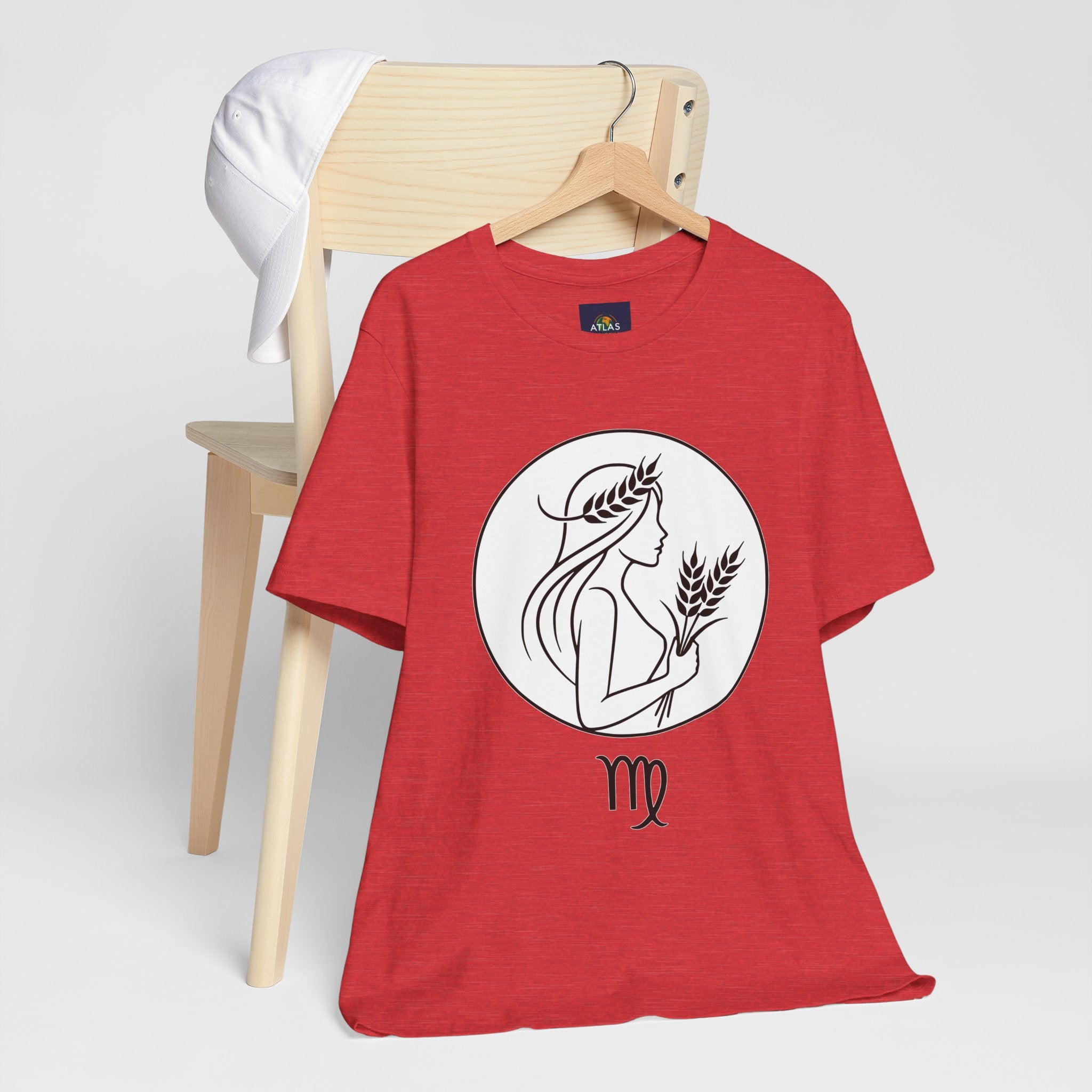 Virgo Zodiac Tee - Minimalist Black and White Unisex T-Shirt