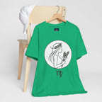Virgo Zodiac Tee - Minimalist Black and White Unisex T-Shirt