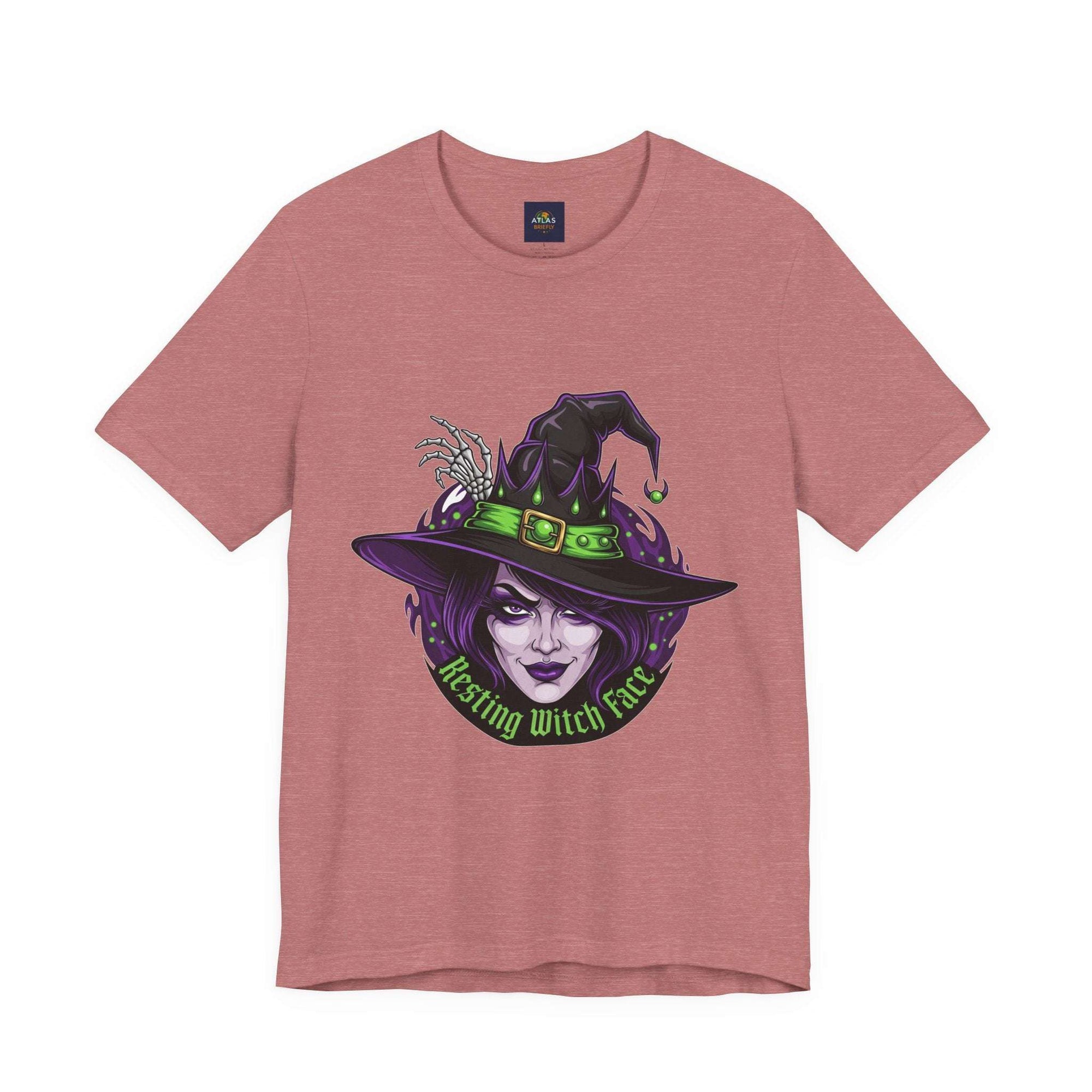 Resting Witch Face Halloween T-Shirt - Funny Witch Tee for Women & Men | Halloween Graphic Shirt - Atlas Briefly