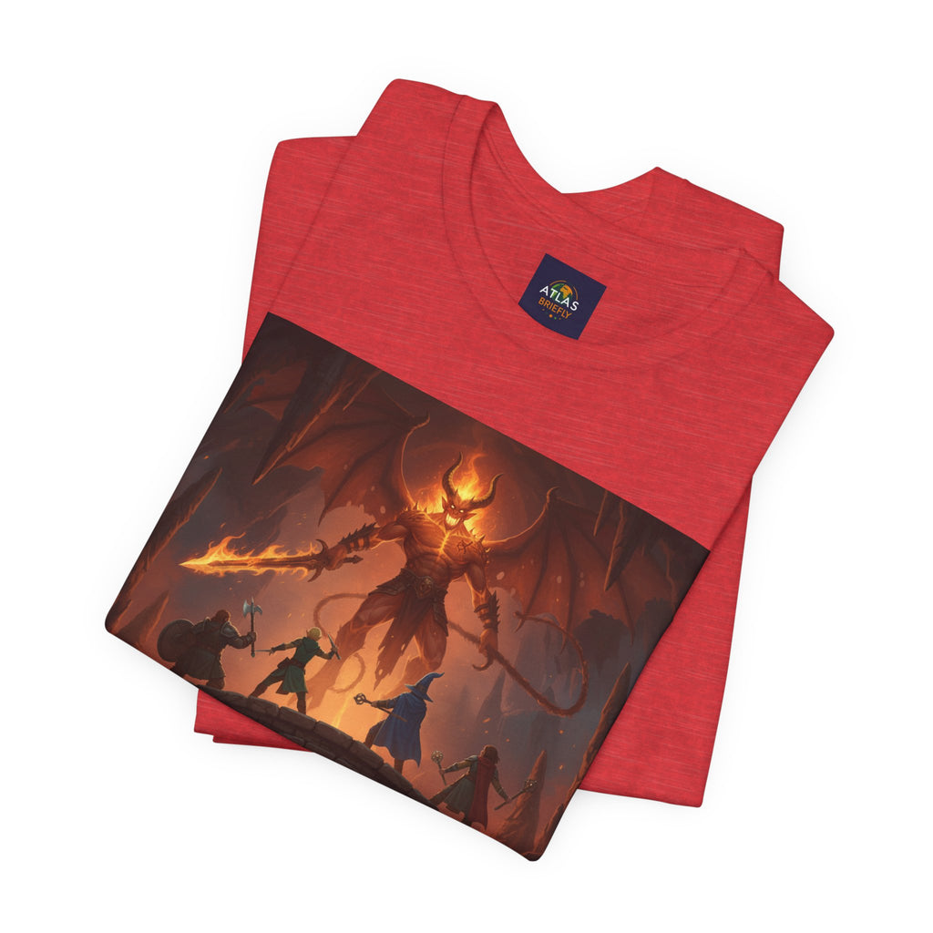D&D Fantasy T-Shirt - Roll a Natural 20 Dungeon Master RPG Unisex Tee