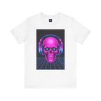 Neon Skull Synthwave Tee - Atlas Briefly