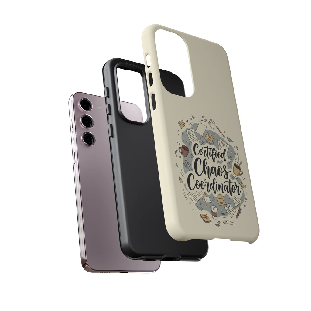 Certified Chaos Coordinator Phone Case - Funny Mom Teacher Mobile Cover | Organized Chaos Gift - Atlas Briefly
